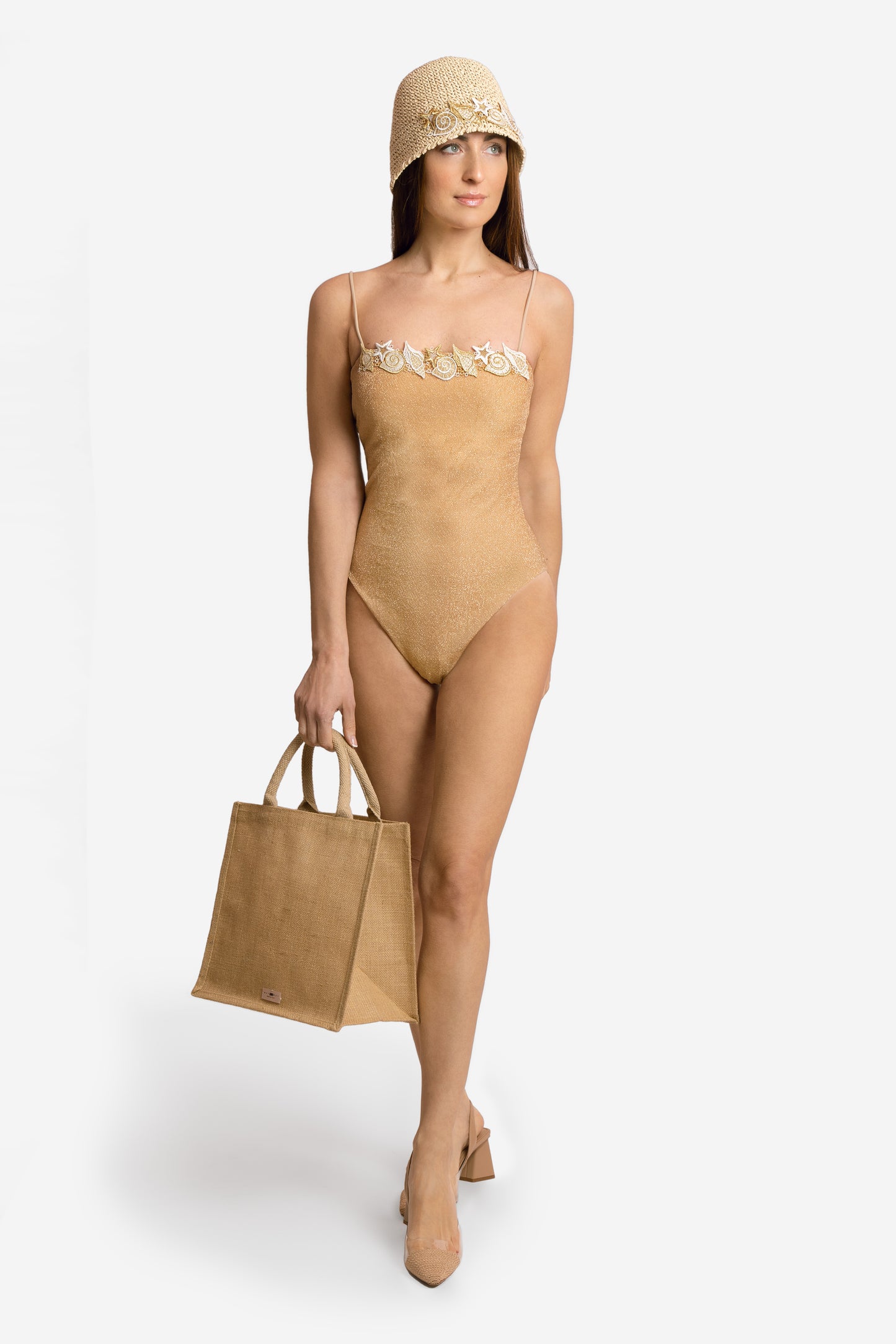 LENA LUREX GOLD MARINO